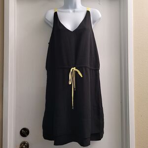 Sugar lips black tie waist dress